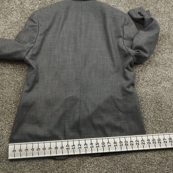 Chaps Jacket Mens 44R Gray Suit Separate Blazer Polyester Blend Formal Coat - Picture 8 of 13